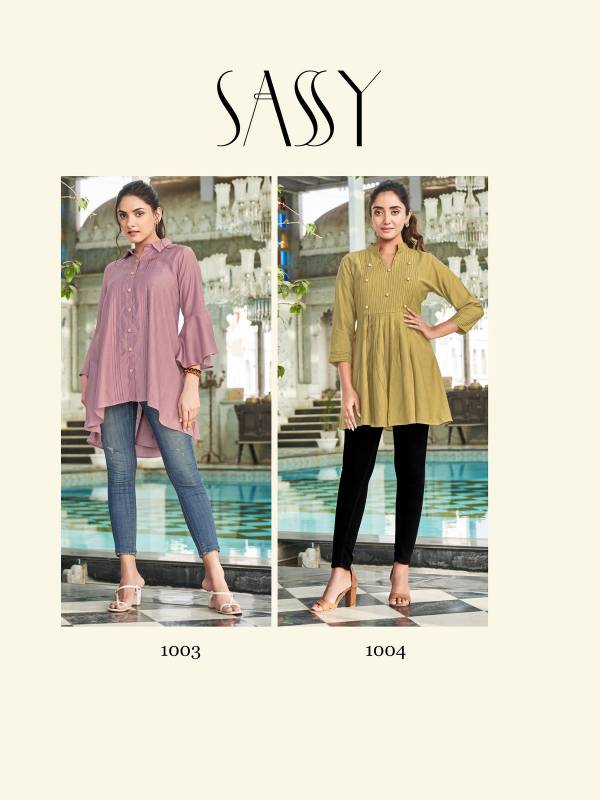 Sassy Kurti Times Fancy Stylish Party Wear Western Short Top Collection